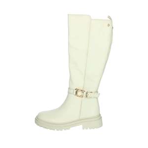 Carmela Women's <b>Knee</b> <b>High</b> Boots Cream Heel Put - Product Image 1