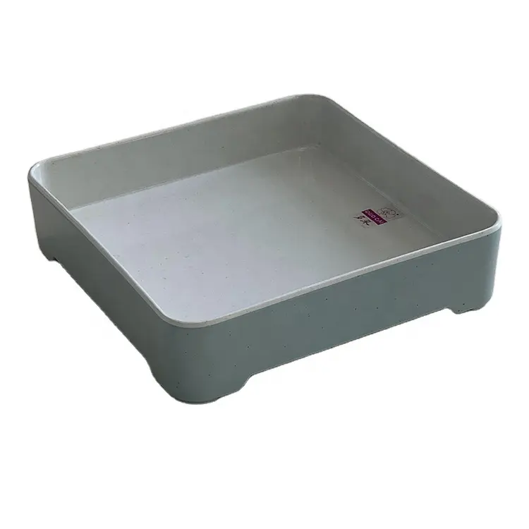 High Quality 8" square melamine stacking tray stackable plate for hot pot restaurant