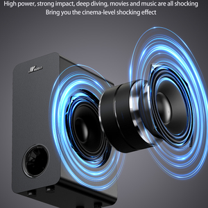 Sistema de Sonido Envolvente 5.2 de 360W para el Hogar, Barra de Sonido, 2 Subwoofers con Cable, Altavoces con ARC/Óptico/Coaxial/AUX/USB - Product Image 2