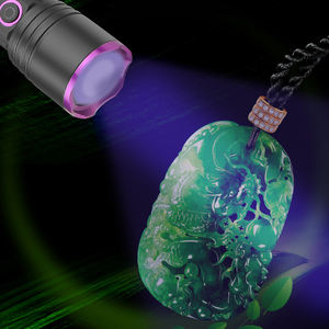 Leistungs starke 365NM UV-Taschenlampe Typ C wiederauf ladbare wasserdichte lila Licht Aluminium legierung Körper Haustier Urin Flecken Detektor - Product Image 5