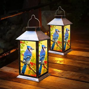 Lámpara Solar LED con Forma de Pájaro Azul, Resistente al Agua, para Jardín Exterior, Alimentada por Energía Solar - Product Image 1