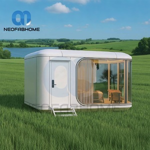 บ้านสำเร็จรูปแบบพกพา โมดูลาร์ คอนเทนเนอร์เหล็ก บ้านแคปซูลทันสมัย บ้านหลังเล็ก วิลล่า โรงแรม อาคารสำนักงาน ห้องน้ำ ห้องนอน - Product Image 3