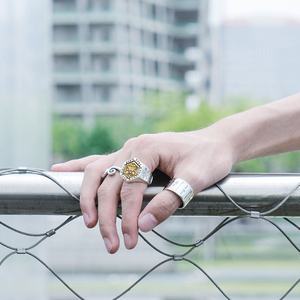 Anillos <span class=keywords><strong>Kabala</strong></span> Totem, Anillo Índice, Joyería Vintage de Moda, Mitología Nórdica, Runa Vikinga, Plata de Ley para Hombre y Mujer, Hexagonal, 14g - Product Image 5