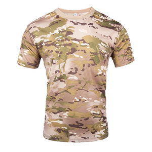 Camisetas Deportivas Transpirables de Verano con Camuflaje Verde DF131, Mangas Cortas - Product Image 5