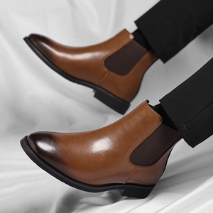 <span class=keywords><strong>Botas</strong></span> con Logotipo Personalizado, Zapatos para <span class=keywords><strong>Hombre</strong></span>, <span class=keywords><strong>Botas</strong></span> de Cuero Artificial con Forro de Piel, <span class=keywords><strong>Botas</strong></span> <span class=keywords><strong>Chelsea</strong></span> Casuales de Invierno para <span class=keywords><strong>Hombre</strong></span> - Product Image 5