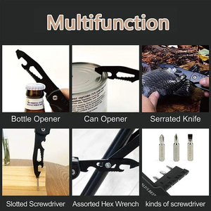 Clé multifonctionnelle, marteau, pince pliante universelle, outil EDC, clé universelle, pince pliante, outils à main - Product Image 2