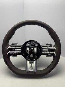 Volante Deportivo de Fibra de Carbono y Cuero para <span class=keywords><strong>Mercedes</strong></span>-Benz W206 X167 Clase G W464 C257 GLA CLA35 CLS 53 G63 GLS63 AMG - Product Image 5
