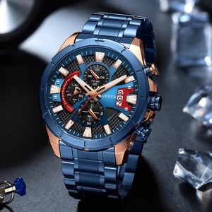 นาฬิกา CURREN 8401 สำหรับผู้ชาย แบรนด์ดัง หรูหรา สไตล์ลำลอง สายเหล็ก ควอตซ์ ธุรกิจ กีฬา กันน้ำ แสดงวันที่ โครโนกราฟ Reloj Hombre - Product Image 3