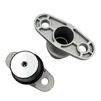 Support anti-vibrations en caoutchouc avec plaque de fixation métallique, filetage femelle, amortisseur anti-vibrations
