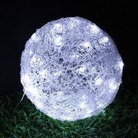 Décoration LED extérieure, globe paysager de rue, motif de Noël 3D, boules LED
