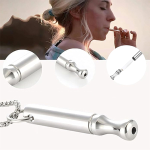 สร้อยคอช่วยเลิกบุหรี่และ<span class=keywords><strong>บุหรี่ไฟฟ้า</strong></span> พร้อมแคปซูลมิ้นท์แบบเติมได้ สร้อยคอช่วยเลิกบุหรี่แบบพกพา  ยาดมแบบไม่มีควัน - Product Image 4