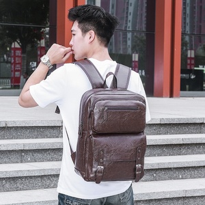 Mochila de PU para Hombre, Bolso Casual para Portátil, Moderno y Elegante, de Gran Capacidad, para Viajes, de Poliéster, Impermeable, con Características Antirrobo - Product Image 2