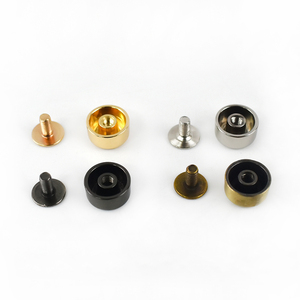 Clous ronds en métal de 9 mm, <span class=keywords><strong>rivets</strong></span> plats en alliage <span class=keywords><strong>pour</strong></span> sac en <span class=keywords><strong>cuir</strong></span> |   Boucle décorative <span class=keywords><strong>pour</strong></span> clou de pied, vente en gros, logo personnalisé, OEM - Product Image 6
