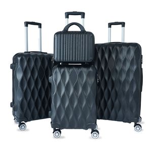 ABS <b>Suitcases</b> Luggage Set, 4-Wheel Spinner, 4 Piece Luggage Sets,Hard Shell Luggage <b>Suitcase</b>, Expandable Luggage <b>Suitcase</b> - Product Image 1