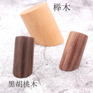 Crochets muraux en bois massif, ronds, diamètre 3 cm, hauteur 4, 7, 10 cm, type à insertion par boulon, pour le rangement des vêtements derrière les portes ou sur les murs - Product Image 4