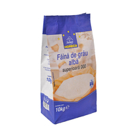 Sac en papier kraft multicouche recyclable et résistant aux déchirures, robuste, à fond carré, à quatre soudures, pour farine, blé, orge