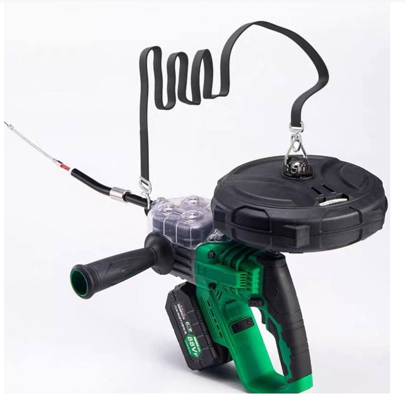 Cable String Machine Good Quality 21V Cordless Electric Fish Tape Wire Puller Tool for ...