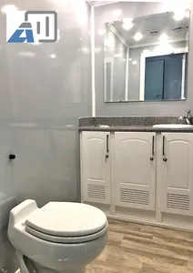 中国公共トイレポータブルトレーラートイレモバイル高級バスルームトレーラーポータブルトイレトレーラーシャワー付き