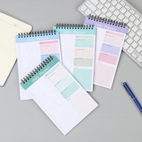 Impression personnalisée A5 planificateur quotidien objectifs épais non datés étudiant école bureau cahier Simple Journal tracker bloc-notes en spirale