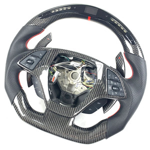 Personalización de Volante Estilo Cuero y Fibra de Carbono para Chevrolet Corvette <span class=keywords><strong>Camaro</strong></span> C7 2011 2012 2014 2016 2017 - Product Image 2