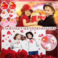 Nouveauté 2025 : Canards en caoutchouc personnalisés, jaunes et roses, lestés et flottants, jouets de baignoire en plastique, vente en gros directe usine pour la Saint-Valentin