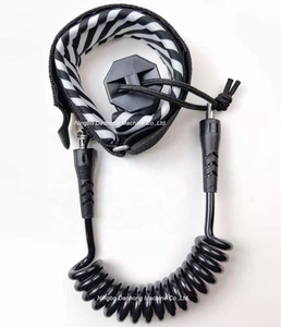Leash de poignet en TPU premium, fabrication directe d'usine, personnalisé pour <span class=keywords><strong>bodyboard</strong></span>, avec cordon en spirale et connecteur - Product Image 2