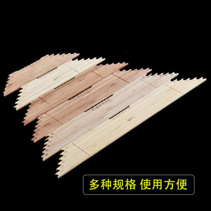 Green Wooden Line Measuring Board With Hooks 25Cm To 100Cm For Binding Tools Width Measurement - Product Image 2