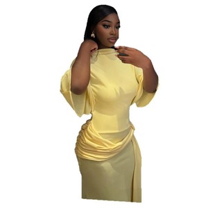 Abito Invernale <span class=keywords><strong>da</strong></span> Donna Lungo, Scollato sulla Schiena, Sexy, Plissettato, Ampio sui Fianchi, Vintage, Antistatico, alla Moda con Colletto alla Coreana, Taglia <span class=keywords><strong>XL</strong></span> - Product Image 4