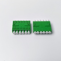 High Performance SM LC/APC Six-flange Fiber Optic Adapter