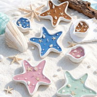 Kreative Handgemachte Seestern- und Muschelförmige Duftkerzen Neuartige Souvenir-Geschenke Wohndekor-Ornamente Sojawachs-Aromakerzen