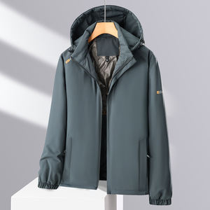 Chaqueta de plumón cálida con capucha para hombre, talla grande, holgada, gruesa, resistente al viento, cálida, resistente a los arañazos, cómoda y transpirable. - Product Image 4