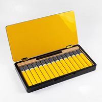 Boîte à cigares en bois jaune et noir, faite à la main, finition haute brillance, avec tube de rangement doublé de cèdre espagnol, charnières dorées, pour bureau, cadeau
