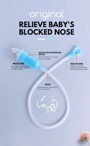鼻吸引器ソフトチップセーフサッカー新生児真空吸引病気の幼児実用的な幼児吸収鼻クリーナー鼻 - Product Image 3