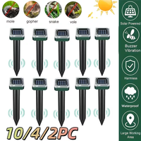 Répulsif Solaire Ultrasonique Anti-Taupes et Rongeurs à Vibration Chaude – Protection des Cultures Agricoles et Jardineries Contre les Souris et les Rats