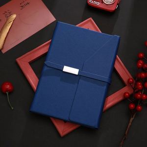 Promotional A5 Elegant Faux Leather Tri-Fold <b>Notebook</b> <b>Set</b> High-End Business Journal with Custom Logo Printing Available - Product Image 4