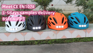 Oem ODM tùy chỉnh mù<span class=keywords><strong>a</strong></span> hè sạc LED cảnh báo Mũ bảo hiểm bán chạy nhất dành cho người lớn xe đạp Mũ bảo hiểm 4 Led Chế Độ Trọng lượng nhẹ CPSC nhự<span class=keywords><strong>a</strong></span> - Product Image 3