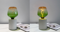 Lampe Design Globe Verre Coloré E26 E27 Vintage Filament Décoratif LED Lustres et Suspension Ampoules LED