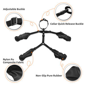 Stivali da <span class=keywords><strong>pioggia</strong></span> per cani invernali con bretelle impermeabili antiscivolo scarpe calza per cani Pet Pet zampa protettore per Bulldog passeggiate all'aperto - Product Image 5