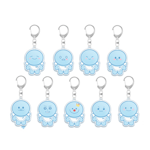 Blue Group Cartoon Acrylic PVC UV Printing High Quality Fashion Trend Customized Color Key Chain Pendant Q Version Doll Souvenir - Product Image 1