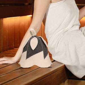 Gorro <span class=keywords><strong>de</strong></span> Sauna <span class=keywords><strong>de</strong></span> Lana Pura que se Abre como una Flor y Aísla el Calor como una Muralla <span class=keywords><strong>de</strong></span> Fortaleza - Product Image 4