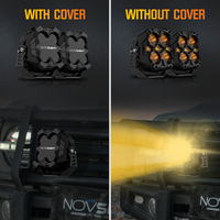 Novsight Auto Dual Row Amber White 4x4 Led Driving Fog Light Pods Off-road 6 Inch Side Lesar Lamp Led Work Light for Car