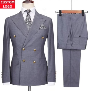 <span class=keywords><strong>Abito</strong></span> da <span class=keywords><strong>uomo</strong></span> su misura taglie forti, doppiopetto, due pezzi, traspirante, per affari, matrimoni e banchetti, <span class=keywords><strong>abito</strong></span> formale - Product Image 2
