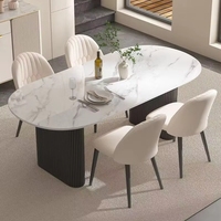 Ensemble de table à manger moderne, luxueux, imperméable, durable et écologique pour la maison, le bureau, l'hôtel