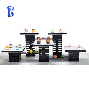 Livraison rapide Noir Acrylique <span class=keywords><strong>Buffet</strong></span> Présentoir Foshan Dessert Table Ensemble Gâteau Snack <span class=keywords><strong>Blanc</strong></span> Nourriture Acrylique Riser - Product Image 1