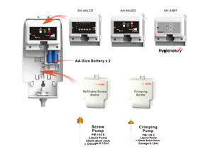 Automatic Urinal Sanitizer LCD Toilet Urinal Desodorizing Dispenser Urinal Disinfectan Dispenser For Bathroom 8400LCD