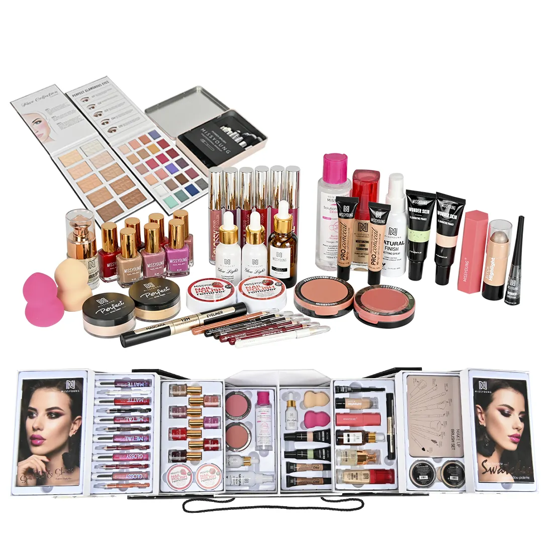 New Arrival Professional Gift Makeup sets customized cosmetic accessories all in one full makeup kit