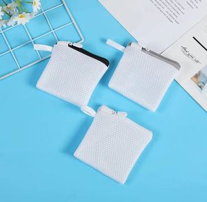 Bolsa de lavandería de poliéster al por mayor, pequeña bolsa de lavandería multifunción, bolsa de lavado de ropa de malla cuadrada - Product Image 6