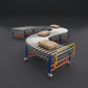 Transportador Flexible Motorizado Expandible de 220 V para el Centro de Distribución del Centro de Clasificación Logística de <span class=keywords><strong>Santiago</strong></span> - Product Image 1