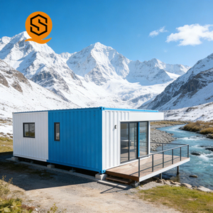 Conteneurs d'expédition préfabriqués <span class=keywords><strong>de</strong></span> 20 pieds et 40 pieds en acier corten, dortoir temporaire, bureau, logement pour réfugiés pour utilisation sur chantier, extérieur - Product Image 2