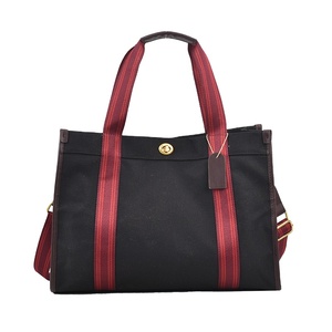 Sac fourre-tout bandoulière tendance pour femme, nouveau style, en toile rétro simple, sac à main contrastant, grande taille en polyester - Product Image 1
